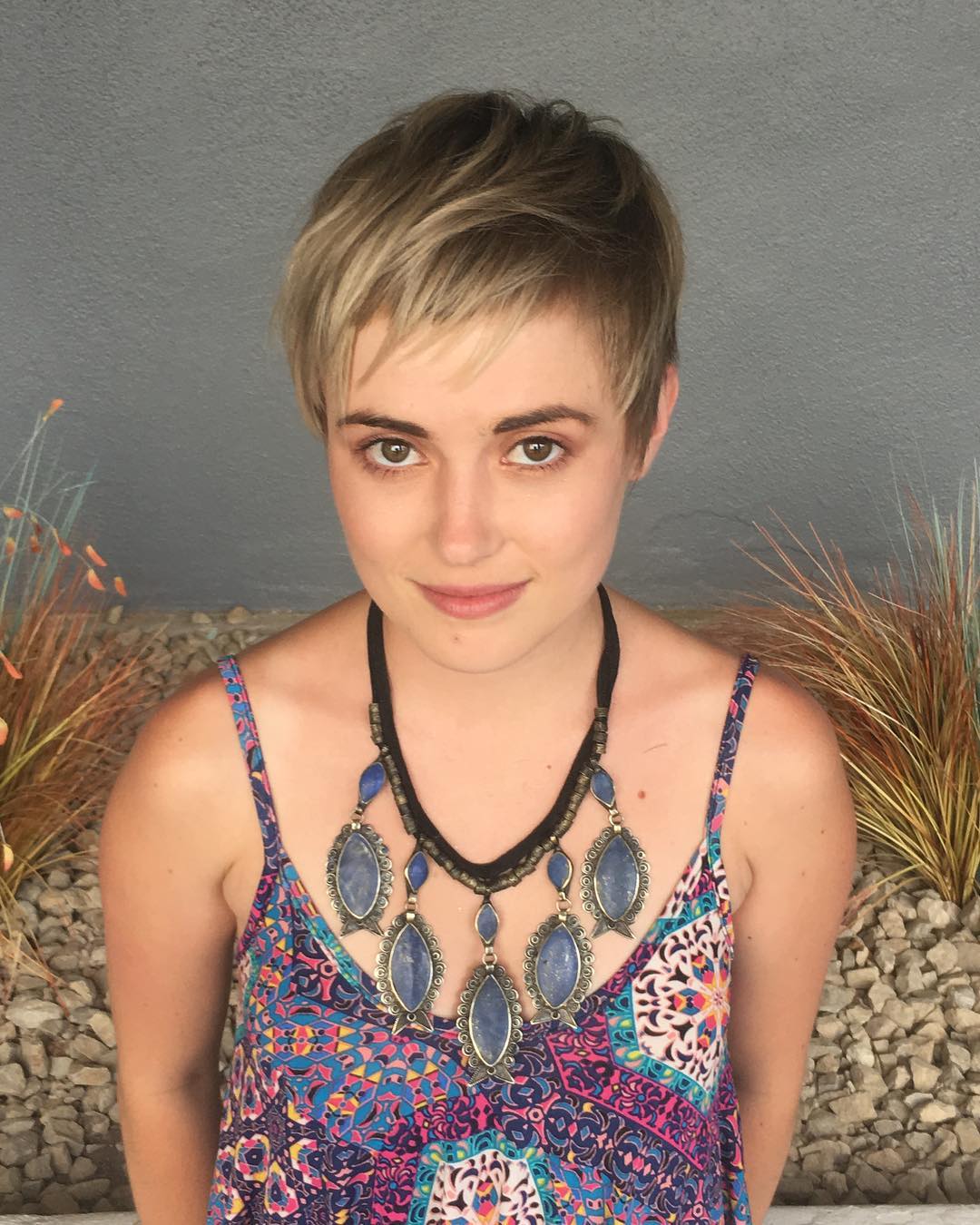 Blonde Textured Pixie Crop With Fringe And Bangs The Latest