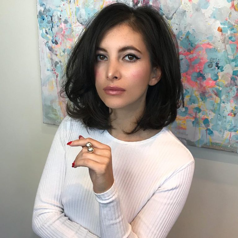 Beautiful Layered Lob with Messy Bombshell Blowout Texture and Long ...