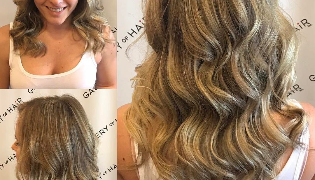 Blonde Layered Cut with Highlights and Ash Lowlights Long Hairstyle