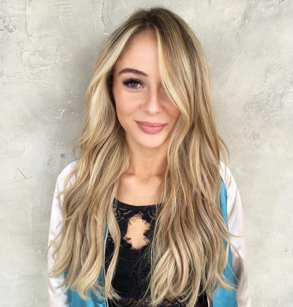 Long Tousled Layers with Soft Waves and Blonde Balayage Long Hairstyle