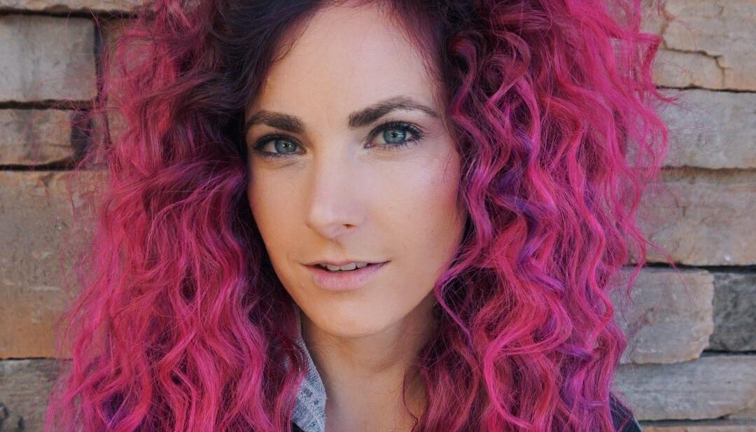 Undone Curly Texture on Seamless Layers with Vibrant Pink Ombre Long Hairstyle