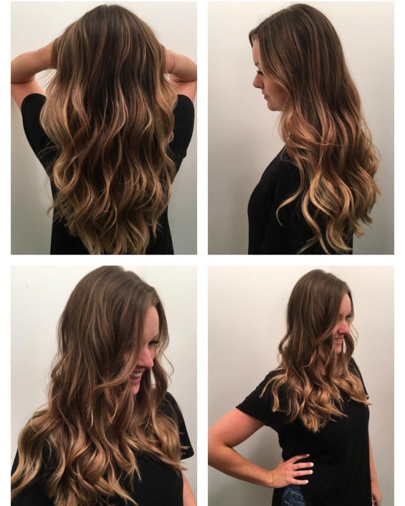 Long Waterfall Layers with Wavy Texture and Soft Brown Balayage - The  Latest Hairstyles for Men and Women (2020) - Hairstyleology