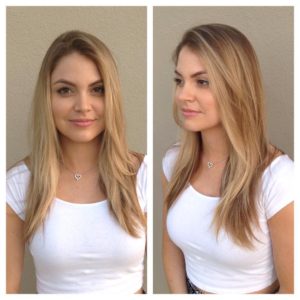 Long Blonde Hair with Layers