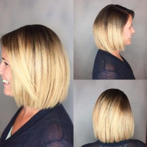 Blunt Blonde Bob with Textured Ends and Front Layers - The Latest