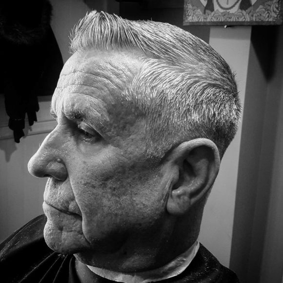 Classic Crewcut with Tapered Sides