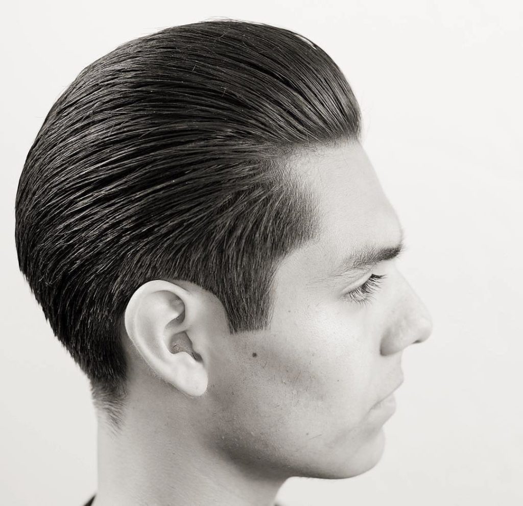 slick back hair taper