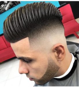 High Volume Comb Over with Skin Fade Undercut