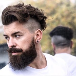 Textured Wavy Undercut with Skin Fade