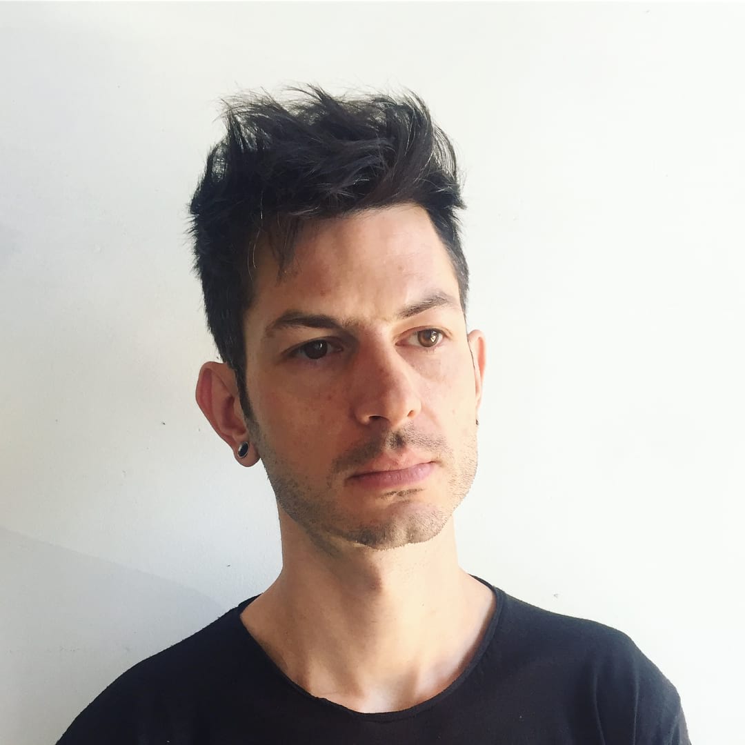 Mens Medium Messy Brushed Up Textured Top Lengths with Tapered Sides on  Black Hair - The Latest Hairstyles for Men and Women (2020) - Hairstyleology