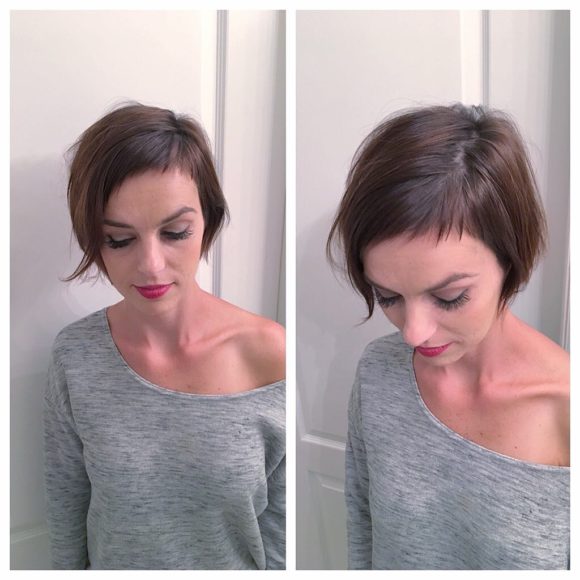 Modern Brunette Pixie Crop with Fringe and Baby Bangs