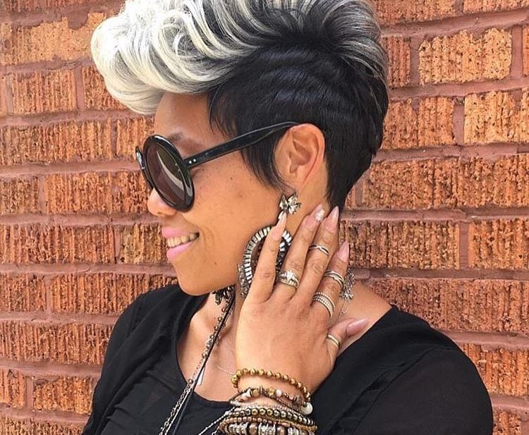 Icy Cool Faux Hawk Pixie