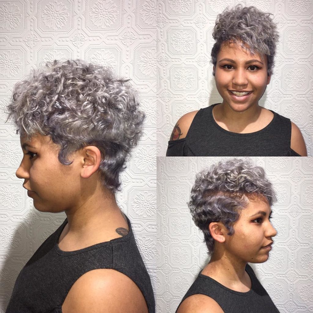 curly undercut pixie