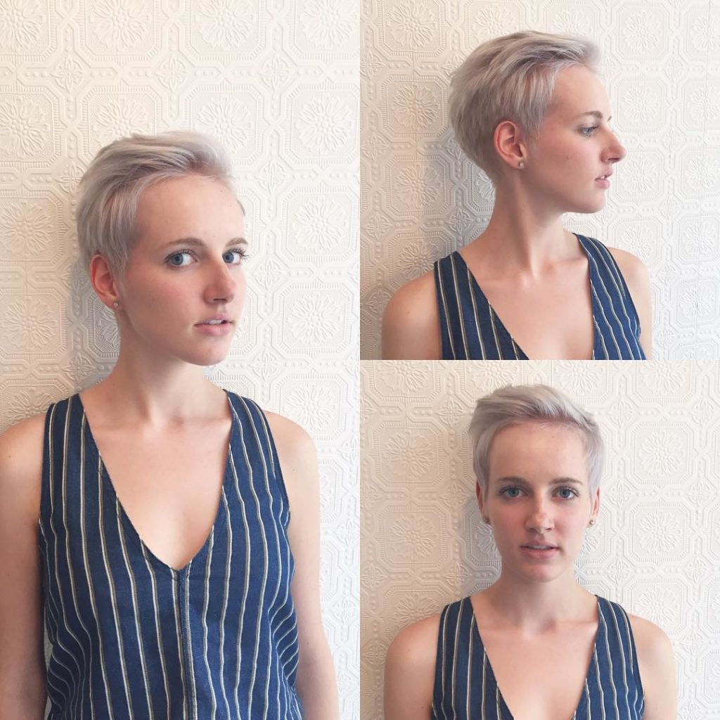 Soft Platinum Crop Top Pixie