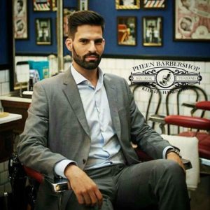 Professional Undercut with Pompadour and Beard