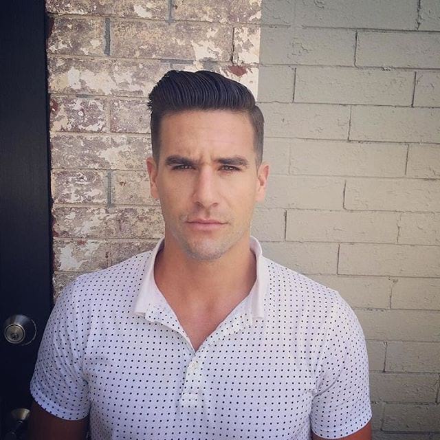 Regular Cut Combover with Pompadour and Tapered Sides 