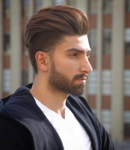 Undercut with a High Volume Backcombed Pompadour