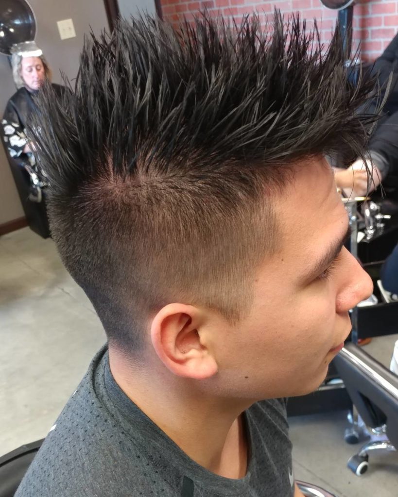 Spiky Undercut with Fade