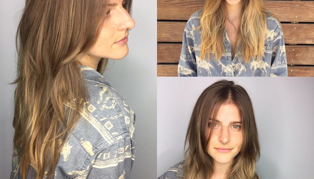 Long Sunkissed Light Brown Balayage Hair with Long Textured Layers